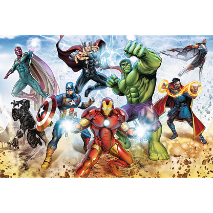Puzzle 160 dílků Avengers připraveni zachránit svět – Disney Marvel