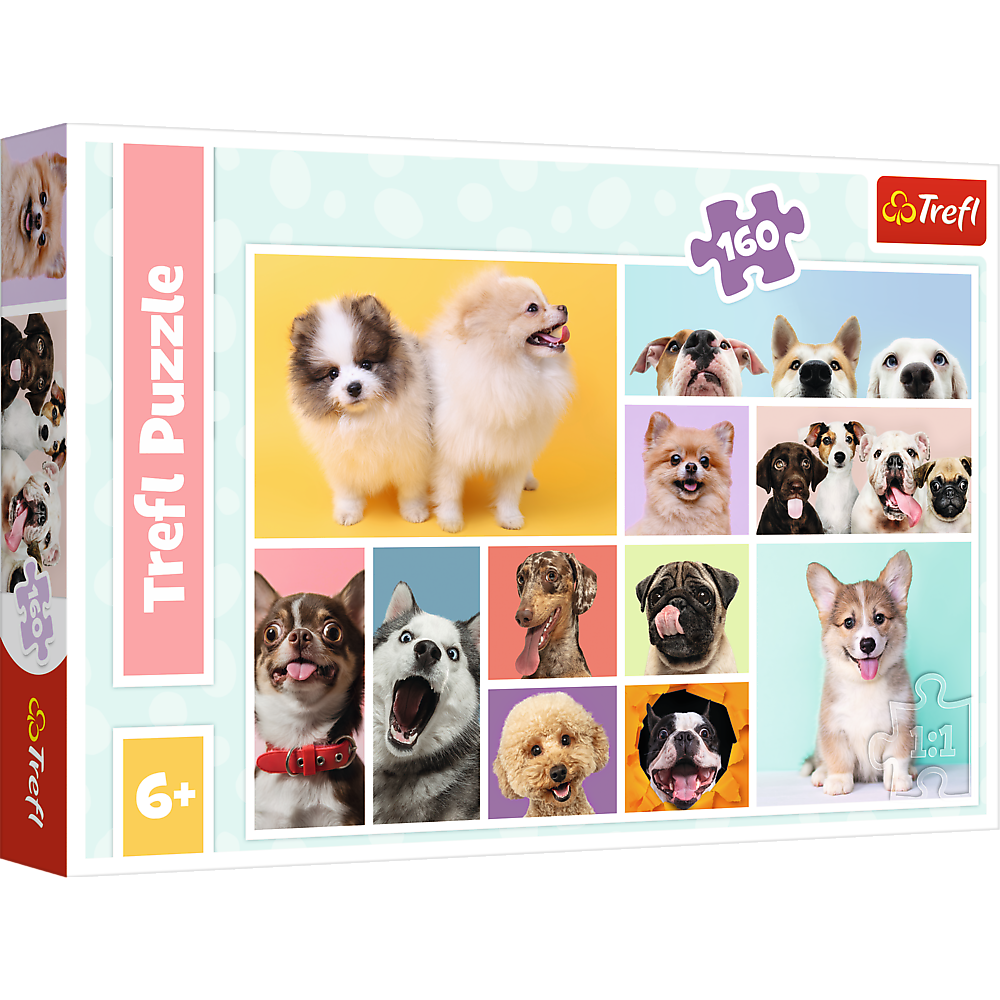 Puzzle 160 dílků Psí přátelství – Trefl 15412