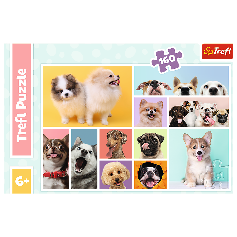 Puzzle 160 dílků Psí přátelství – Trefl 15412