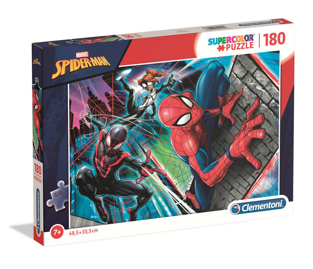 Puzzle 180 dílků Super Color Marvel Spider-Man – Clementoni