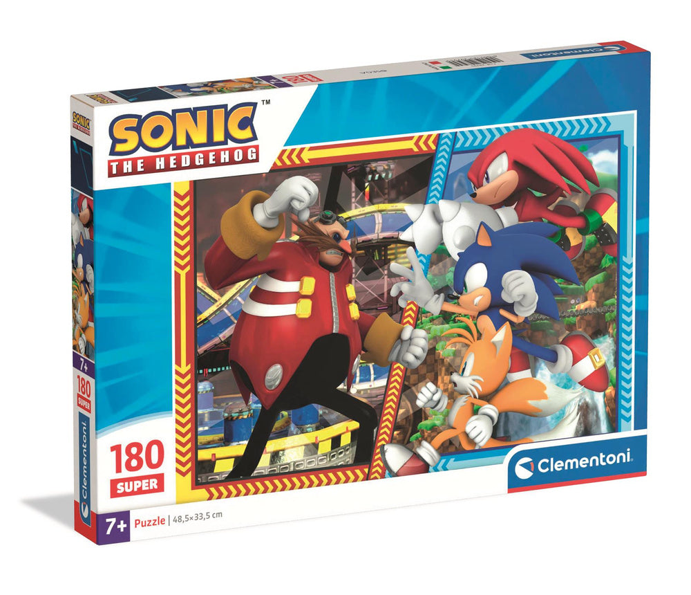 Puzzle 180 dílků Super Color Sonic – Clementoni