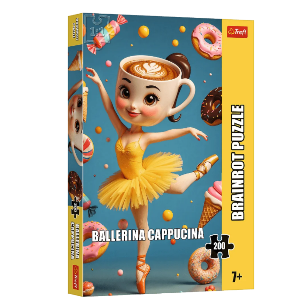 Puzzle 200 dílků Ballerina Cappuccina – Trefl