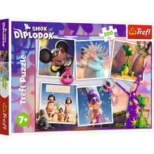 Puzzle 200 dílků Dobrodružství draka Diplodoka – Trefl 13322
