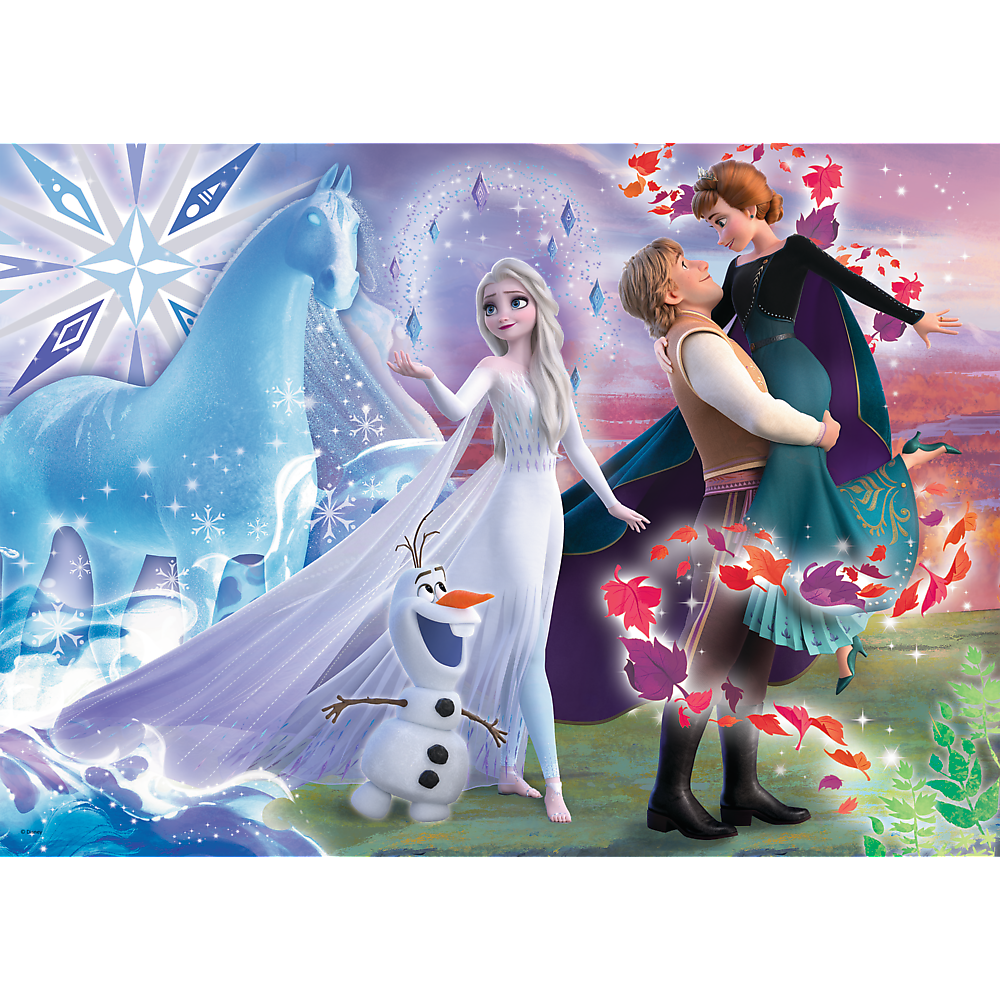 Puzzle 200 dílků Magický svět sester – Disney Frozen Trefl