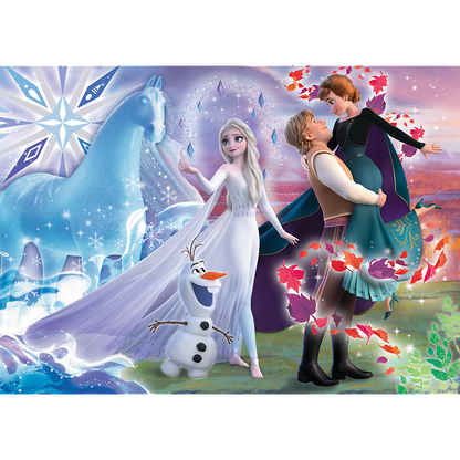 Puzzle 200 dílků Magický svět sester – Disney Frozen Trefl