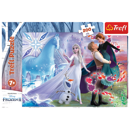 Puzzle 200 dílků Magický svět sester – Disney Frozen Trefl