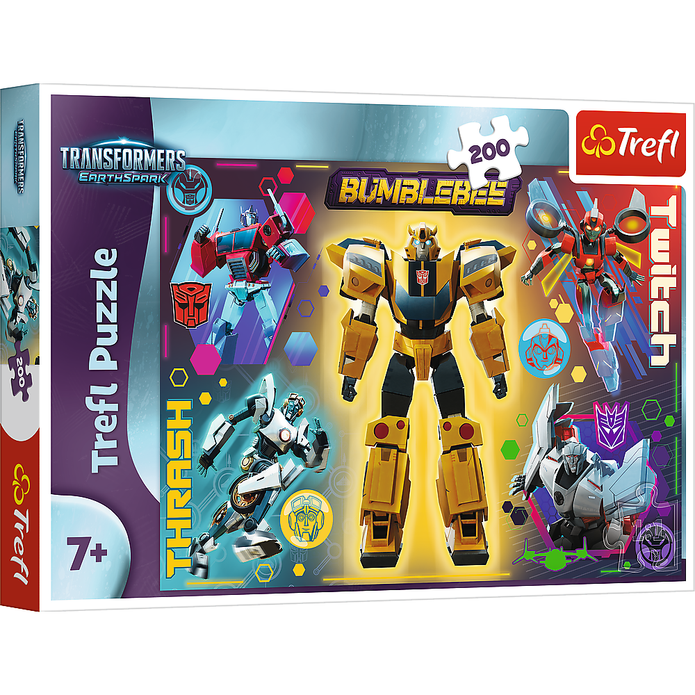Puzzle 200 dílků s roboty – Transformers 48x34 cm