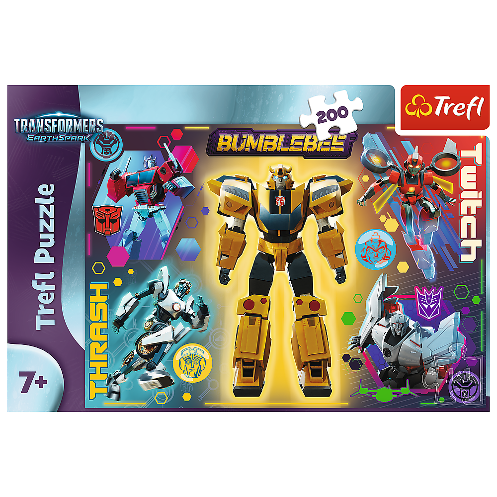 Puzzle 200 dílků s roboty – Transformers 48x34 cm