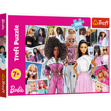 Puzzle 200 dílků Ve světě Barbie 48x34 cm – Trefl 13301