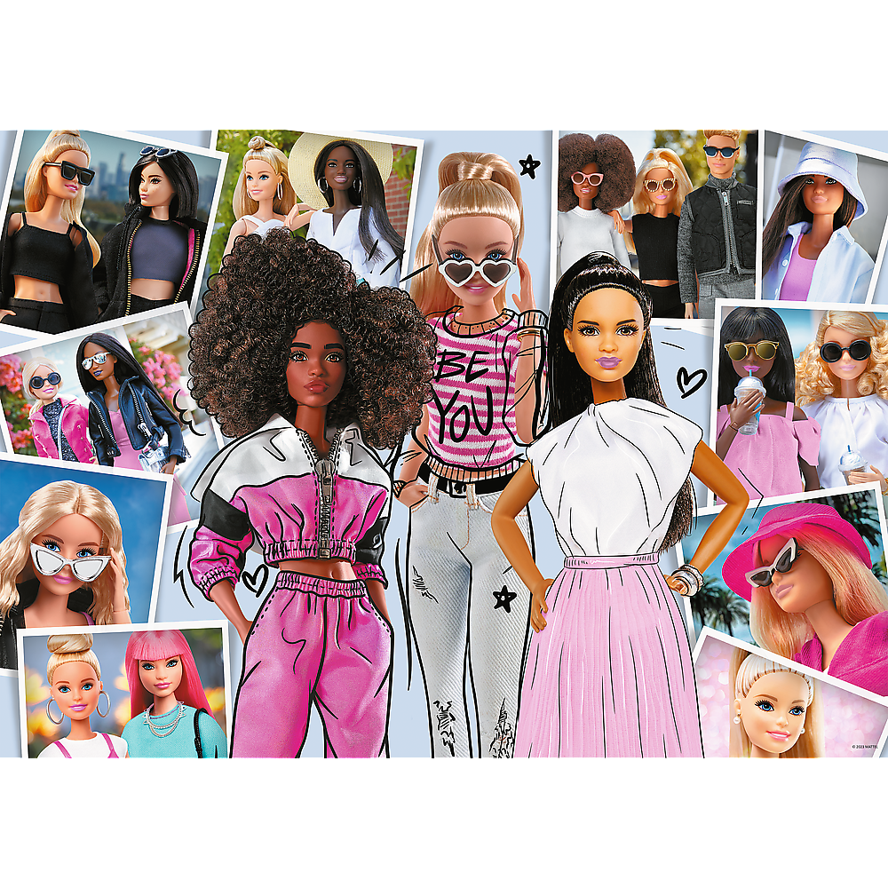 Puzzle 200 dílků Ve světě Barbie 48x34 cm – Trefl 13301
