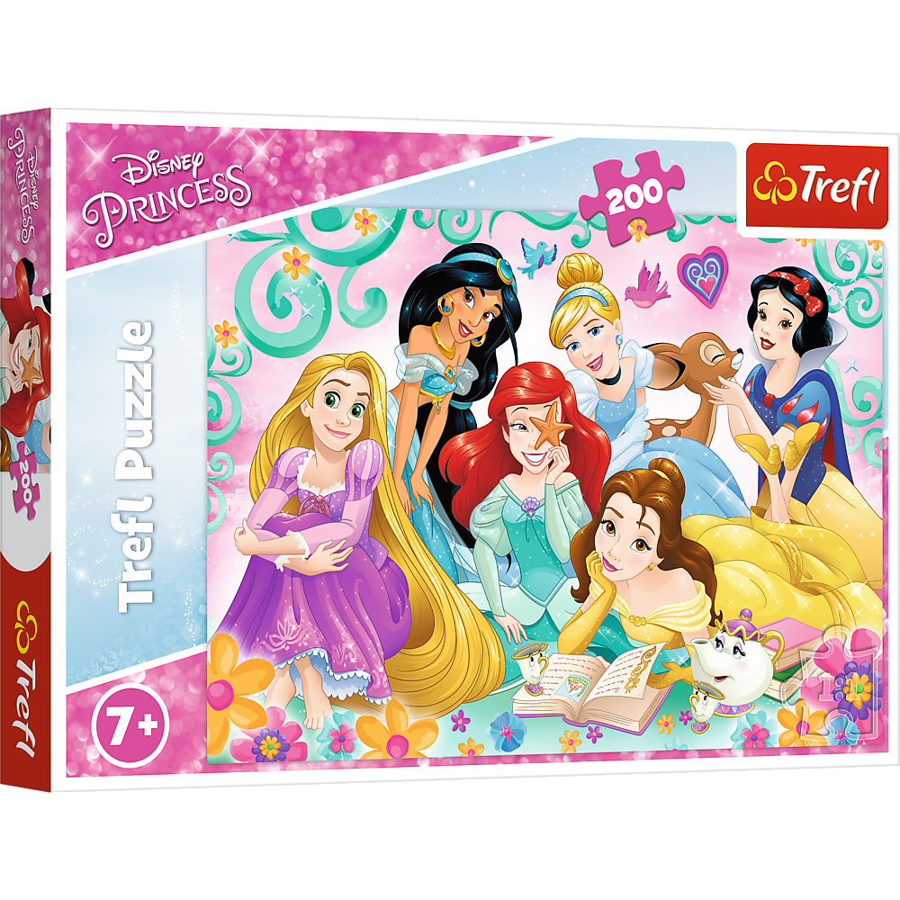 Puzzle 200 dílků Veselý svět princezen – Disney Princess Trefl