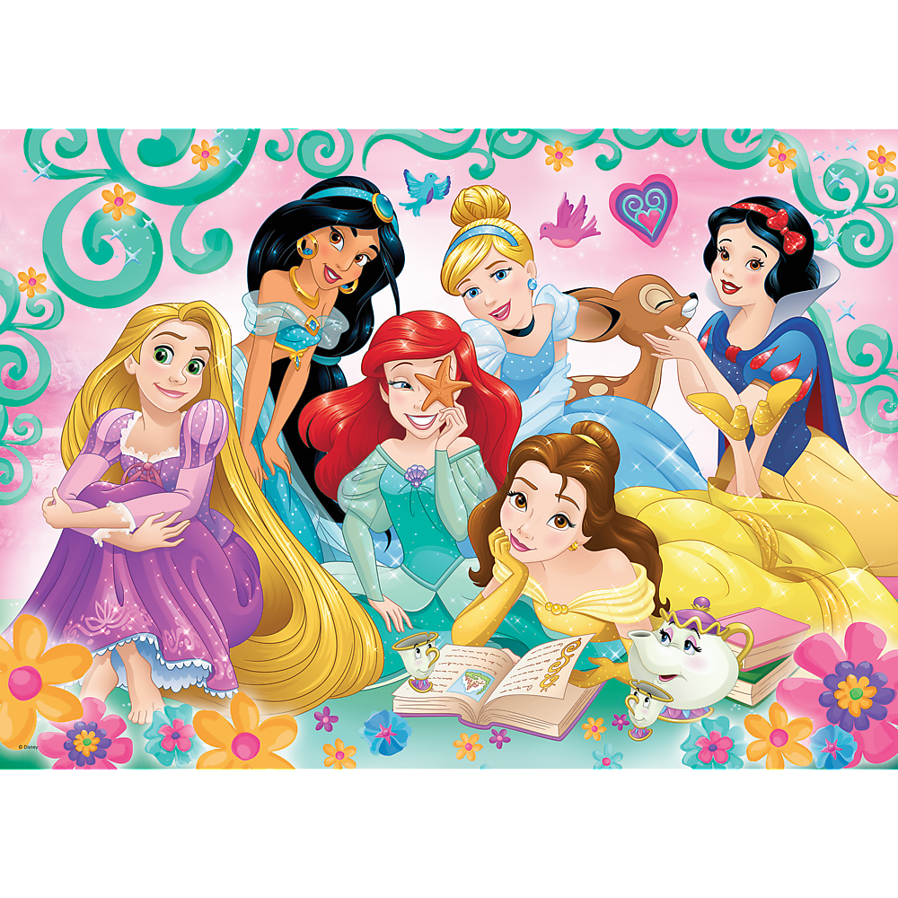 Puzzle 200 dílků Veselý svět princezen – Disney Princess Trefl