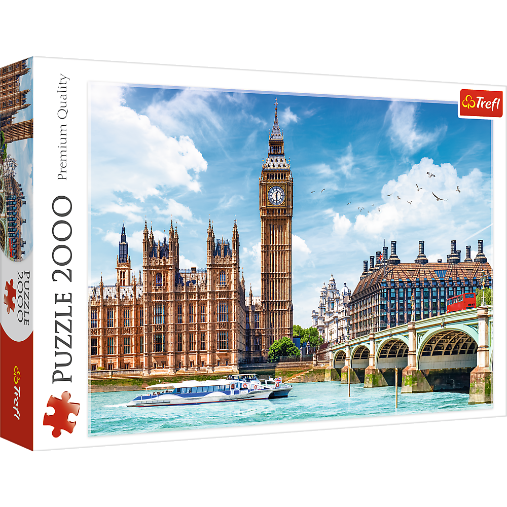 Puzzle 2000 dílků Big Ben Londýn rozměr 96x68 cm – Trefl