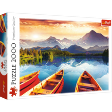 Puzzle 2000 dílků Křišťálové jezero – s loďkami | Trefl