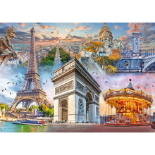 Puzzle 2000 dílků Víkend v Paříži s nejslavnějšími budovami