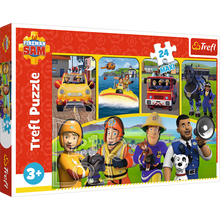Puzzle 24 dílků maxi Hasič Sam a přátelé – Trefl