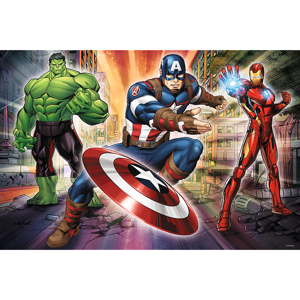 Puzzle 24 dílků maxi Ve světě Avengers – Trefl 14321