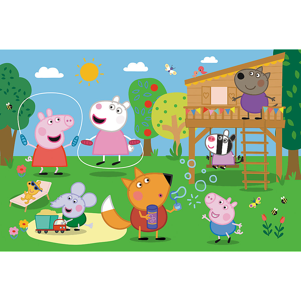 Puzzle 24 dílků maxi Zábava na louce – Peppa Pig