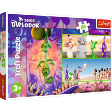 Puzzle 24 dílků maxi Zvědavý drak Diplodok – Human Film