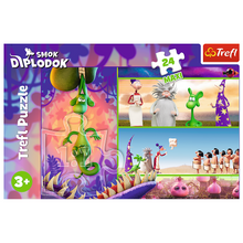 Puzzle 24 dílků maxi Zvědavý drak Diplodok – Human Film