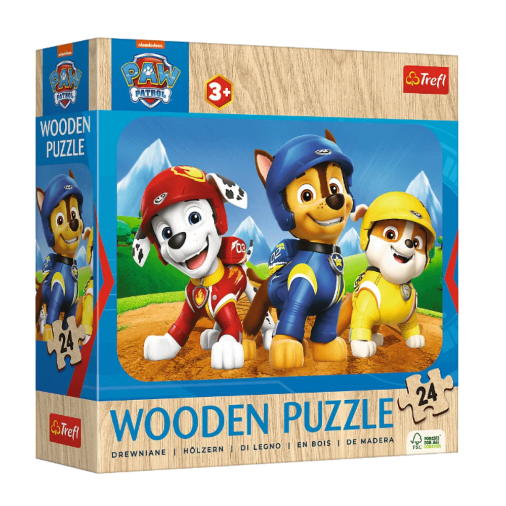 Puzzle 24 dřevěných dílků Urocza Psia Ekipa – Trefl