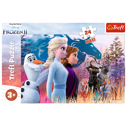 Puzzle 24 Maxi kouzelná výprava Frozen 2 – Trefl 14298