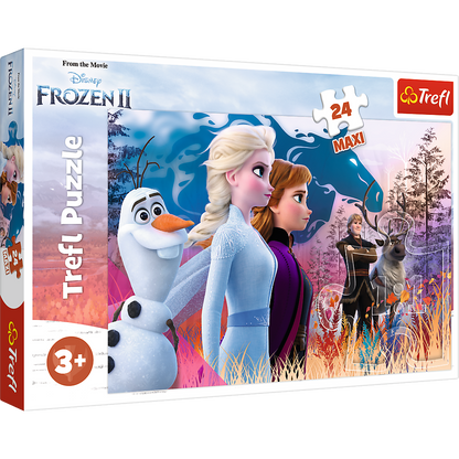Puzzle 24 Maxi kouzelná výprava Frozen 2 – Trefl 14298