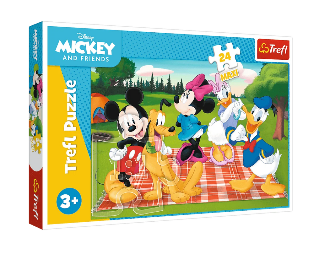 Puzzle 24 Maxi – Oblíbená Myszka Miki – Disney Mickey Mouse & Friends – Trefl 14380