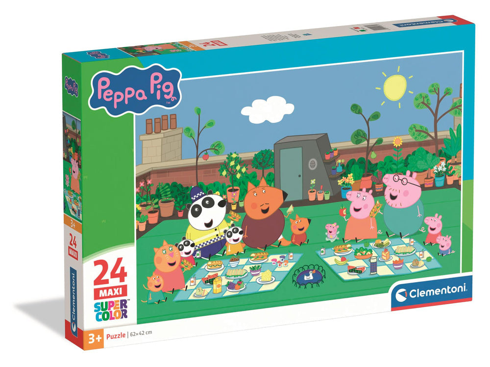 Puzzle 24 MAXI Super Color Peppa Pig – Clementoni