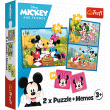 Puzzle 2v1 s pexesem Disney Mickey Mouse – Trefl 93344