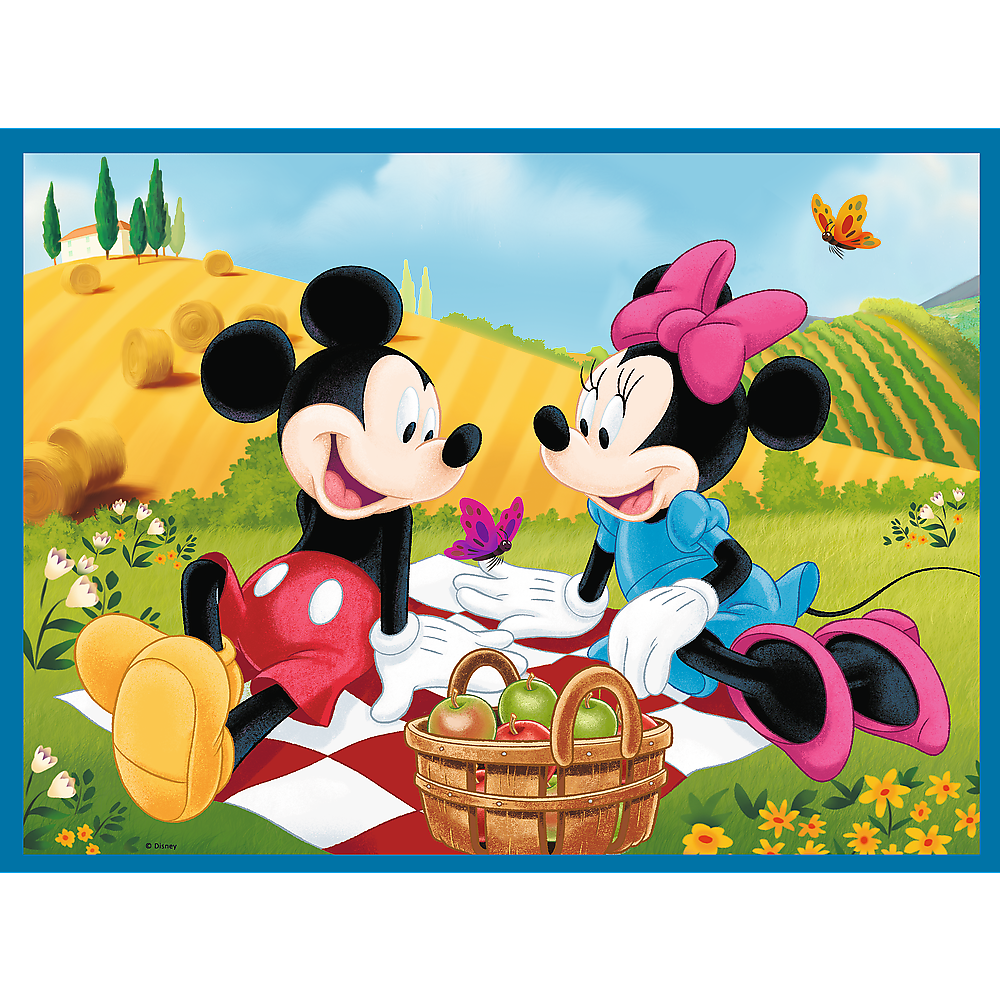 Puzzle 2v1 s pexesem Disney Mickey Mouse – Trefl 93344