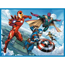 Puzzle 2v1 s pexesem Hrdinové v akci Marvel Avengers – Trefl