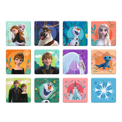 Puzzle 2v1 s pexesem Princezny ze své říše – Disney Frozen 2