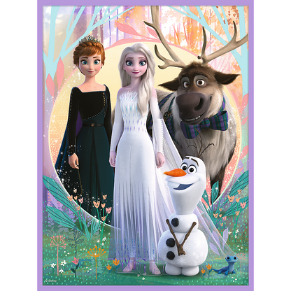 Puzzle 2v1 s pexesem Princezny ze své říše – Disney Frozen 2