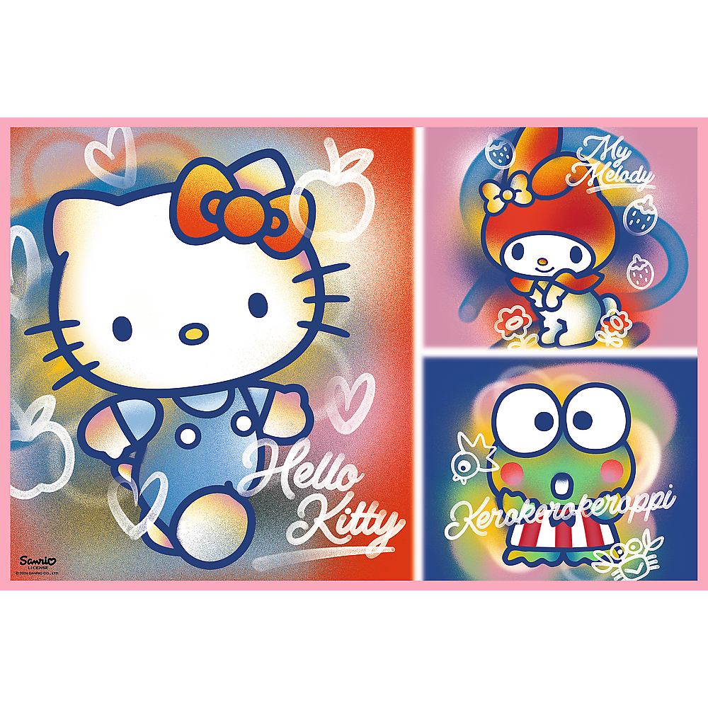Puzzle 2x200 dílků Hello Kitty a přátelé – Hello Kitty
