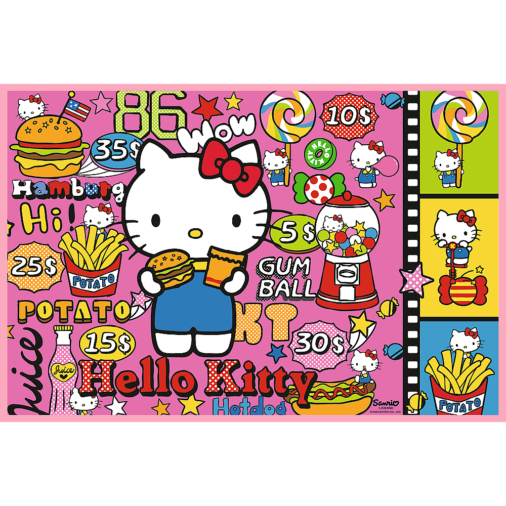 Puzzle 2x200 dílků Hello Kitty a přátelé – Hello Kitty
