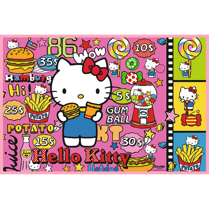 Puzzle 2x200 dílků Hello Kitty a přátelé – Hello Kitty