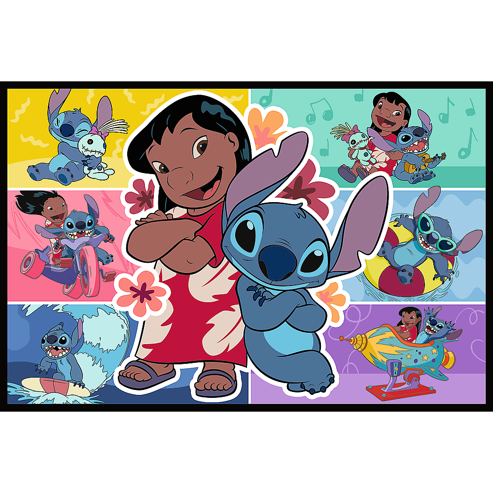 Puzzle 2x200 dílků Veselý život Stitche – Disney Lilo and Stitch