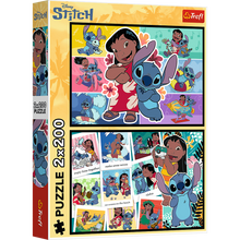 Puzzle 2x200 dílků Veselý život Stitche – Disney Lilo and Stitch