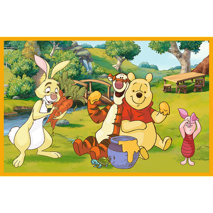 Puzzle 2x24 dílků Den v zahradě – Disney Winnie the Pooh Trefl