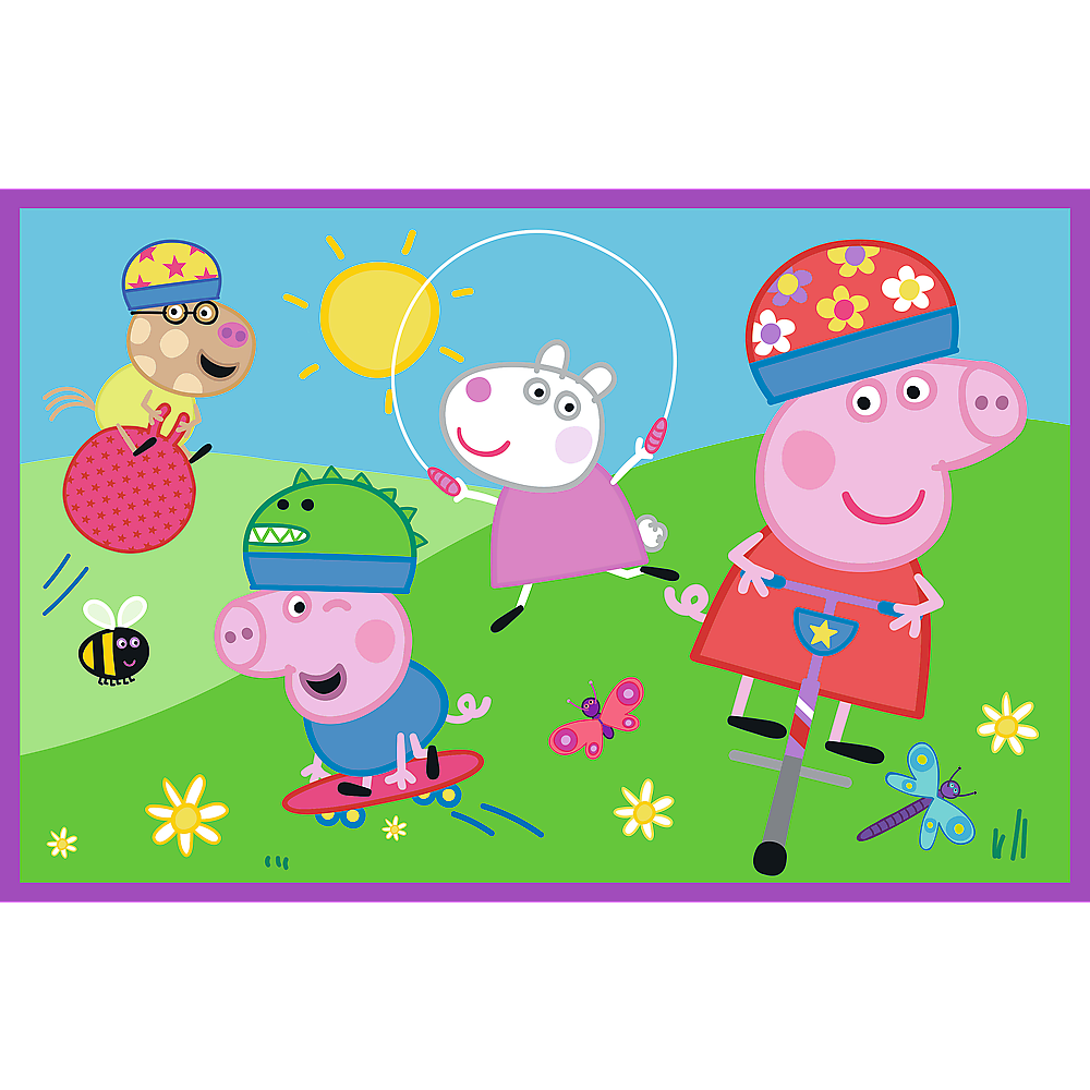 Puzzle 2x24 dílků dětské hřiště – Peppa Pig
