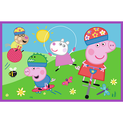 Puzzle 2x24 dílků dětské hřiště – Peppa Pig