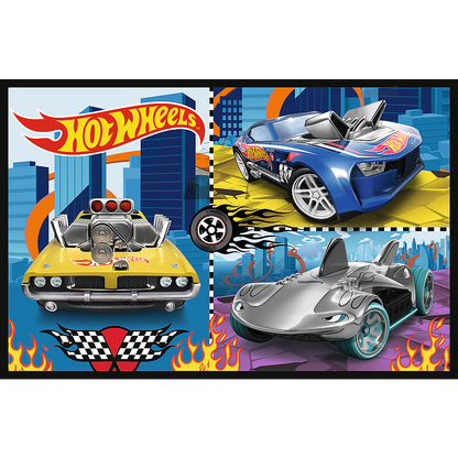 Puzzle 2x70 dílků autíčka – Hot Wheels Trefl