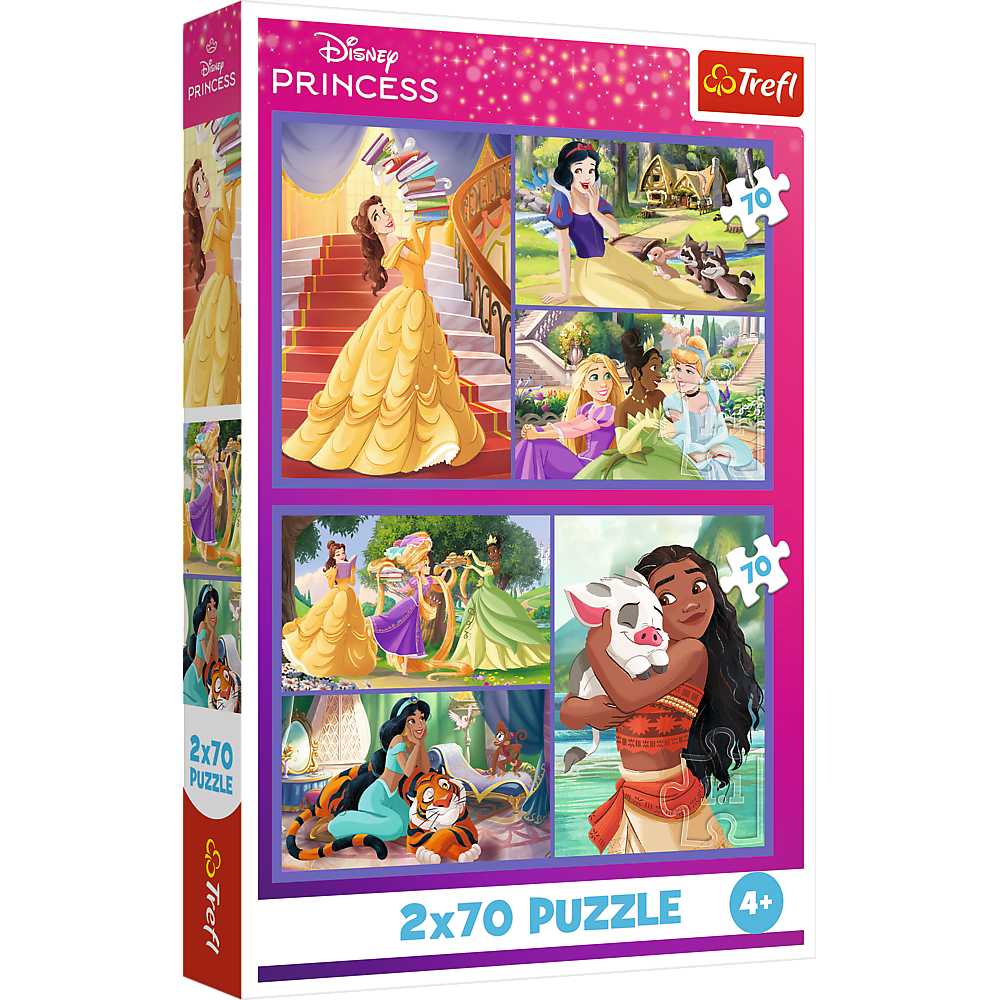 Puzzle 2x70 dílků pohádkové princezny – Disney Princess