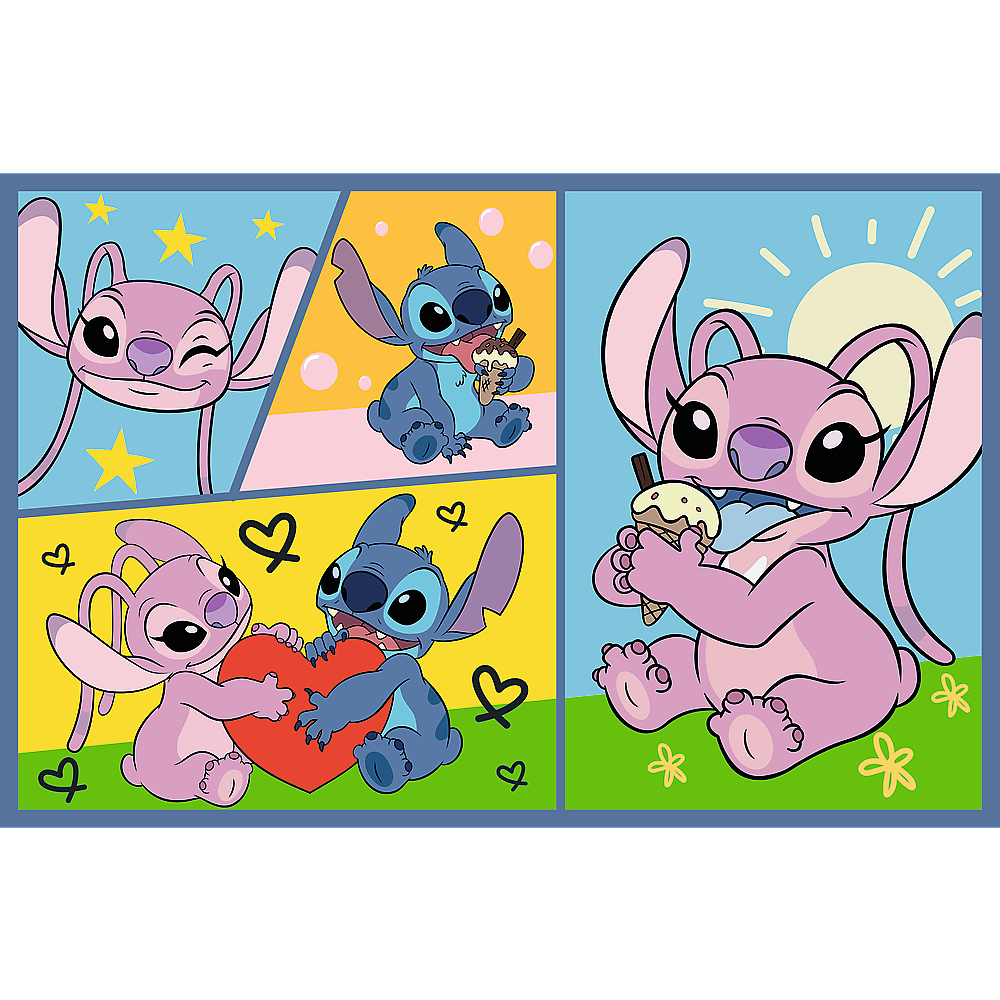 Puzzle 2x70 dílků se Stitchem – Disney Lilo and Stitch Trefl