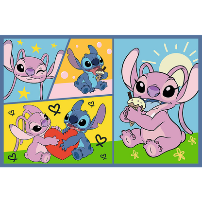 Puzzle 2x70 dílků se Stitchem – Disney Lilo and Stitch Trefl
