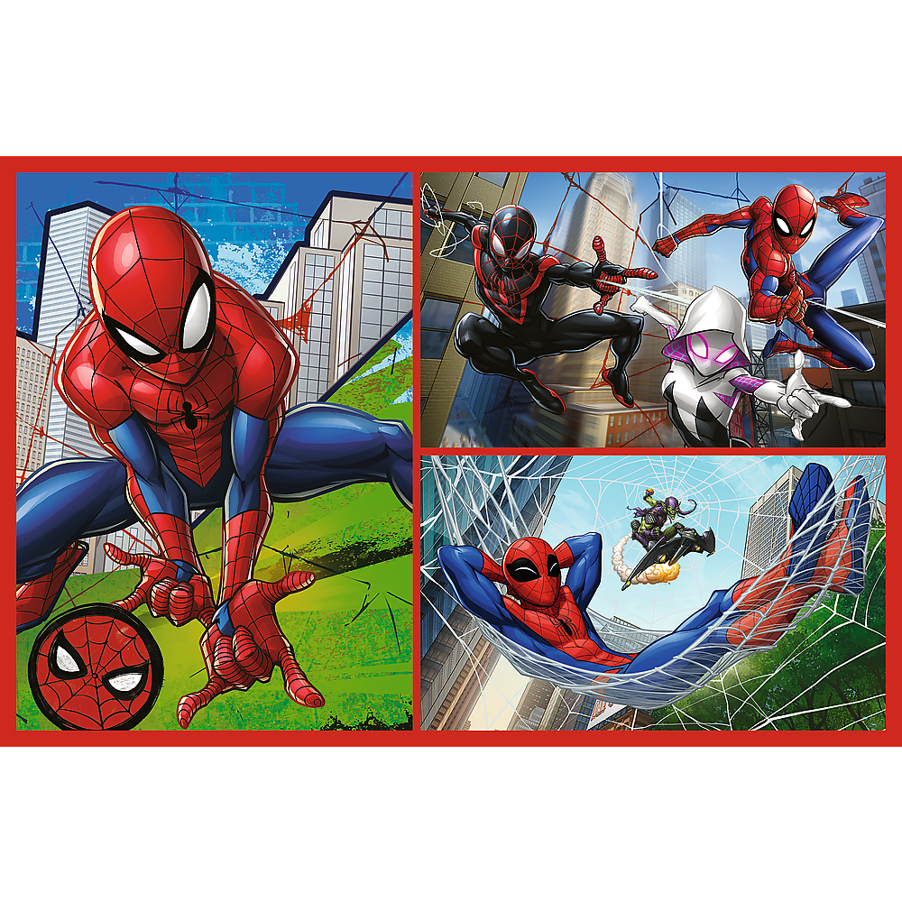 Puzzle 2x70 dílků Spiderman pavoučí příběhy – Disney Marvel Trefl