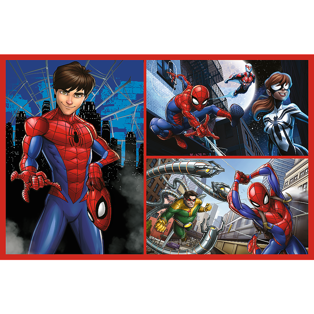 Puzzle 2x70 dílků Spiderman pavoučí příběhy – Disney Marvel Trefl