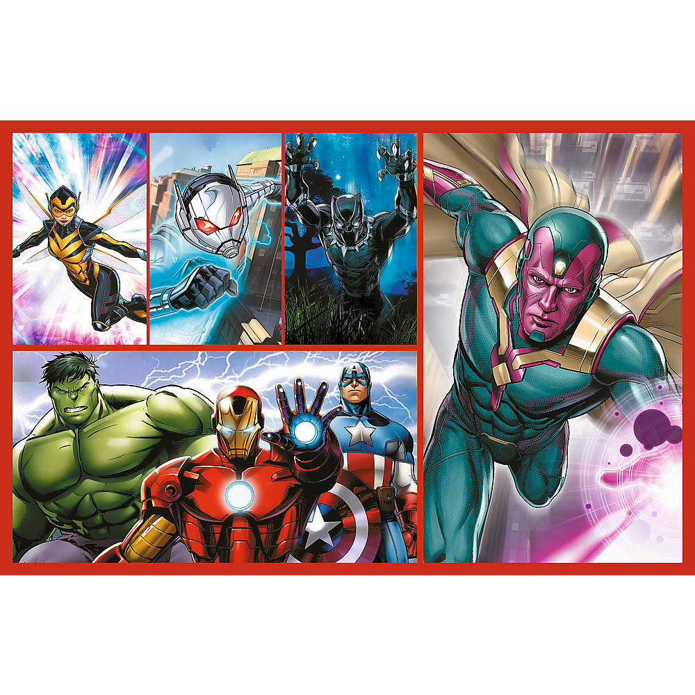 Puzzle 2x70 dílků Staň se hrdinou Marvel Avengers – Trefl