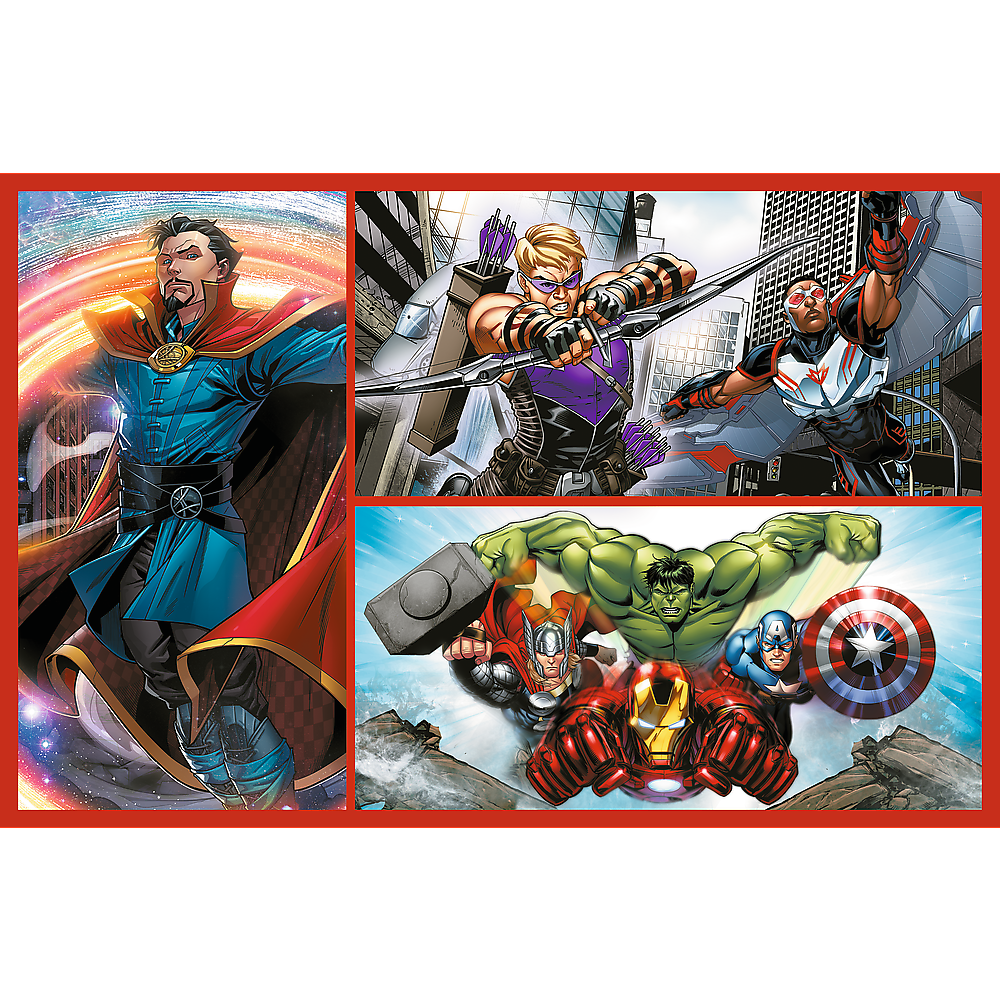 Puzzle 2x70 dílků Staň se hrdinou Marvel Avengers – Trefl